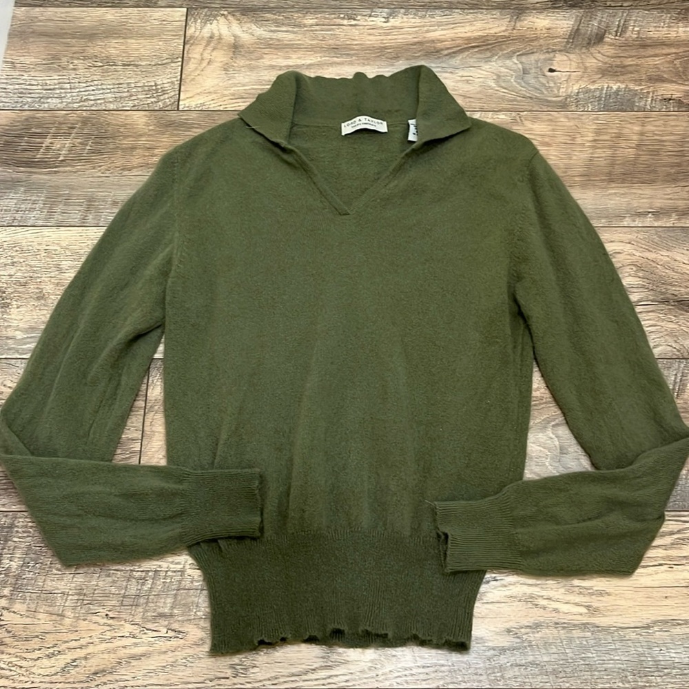 Lord & Taylor 100% cashmere long sleeve top luxury softness